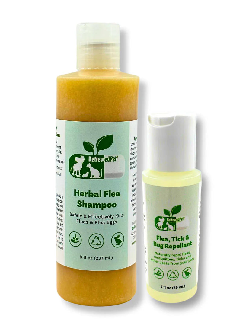 FLEA-X KIT: Flea Shampoo & Flea Tick Bug Repellent