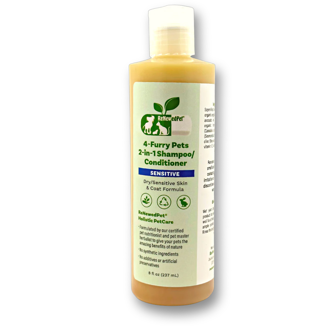 4-FURRY PETS 2-IN-1 SENSITIVE SHAMPOO & CONDITIONER